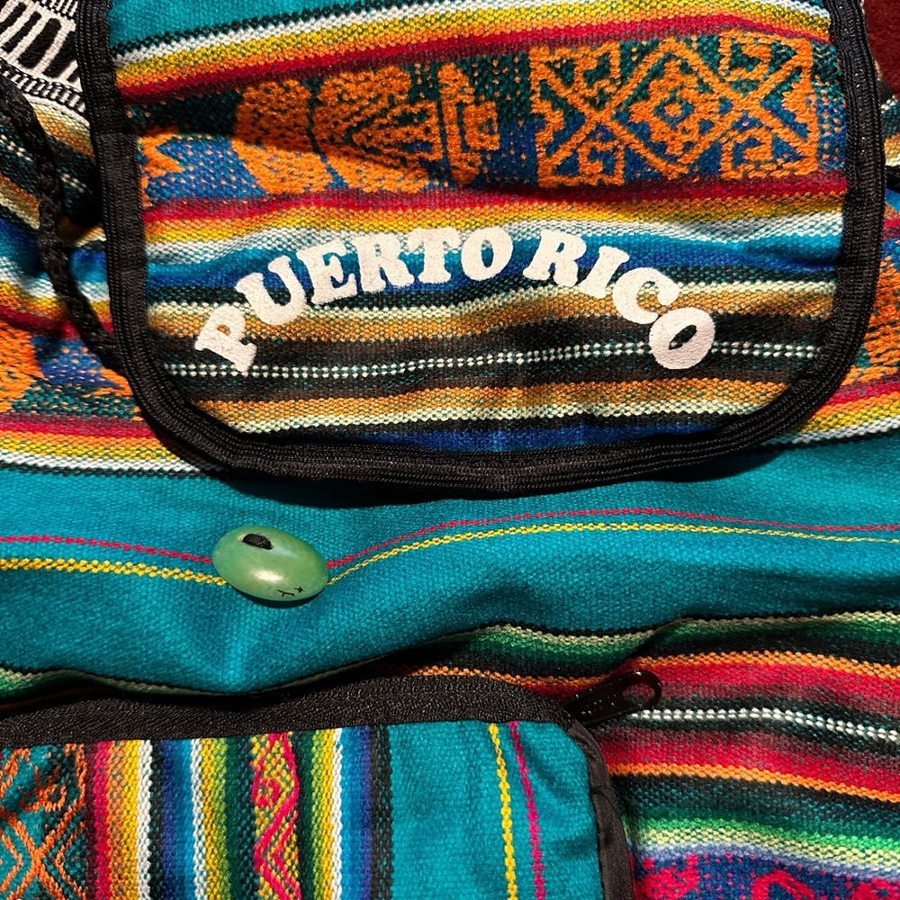 Puerto Rico Striped Backpack - Picture 2 of 3